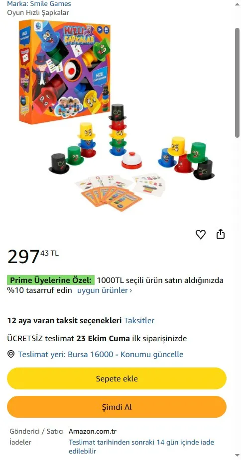 Oyun Hızlı Şapkalar