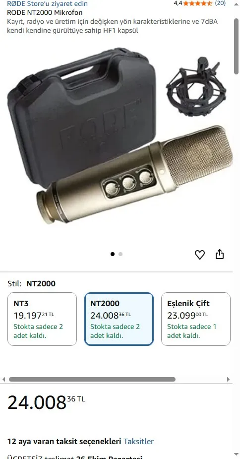 RODE NT2000 Mikrofon