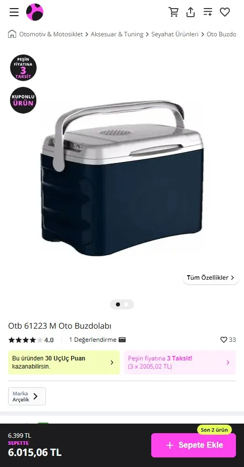 Otb 61223 M Oto Buzdolabı