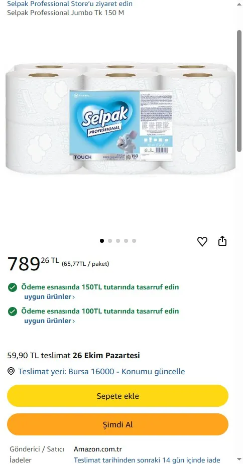 Selpak Professional Jumbo Tk 150 M