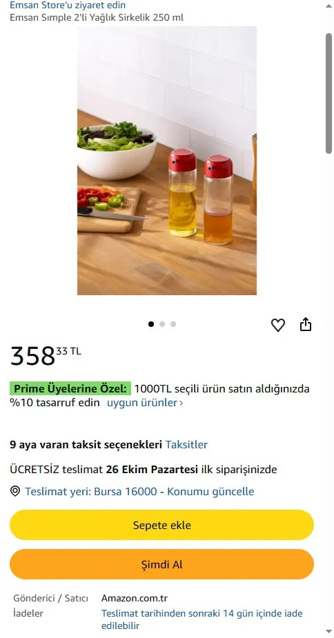 Emsan Sımple 2'li Yağlık Sirkelik 250 ml