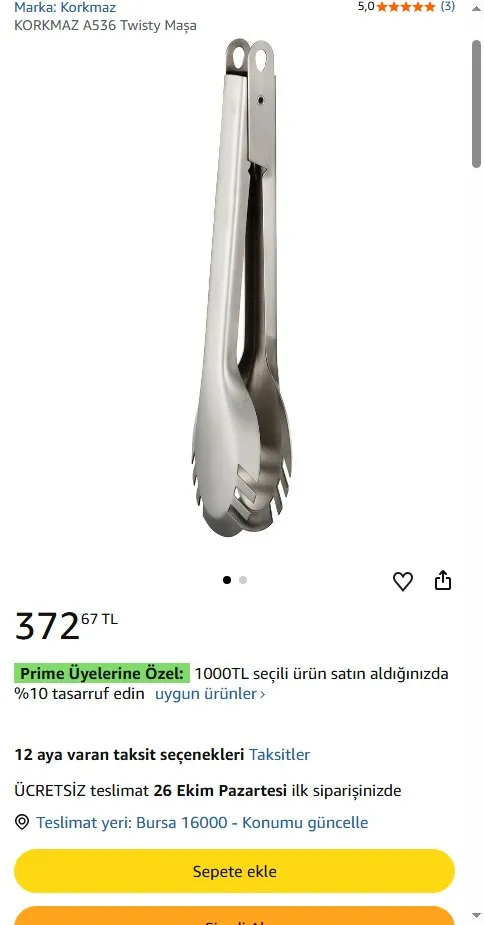 KORKMAZ A536 Twisty Maşa