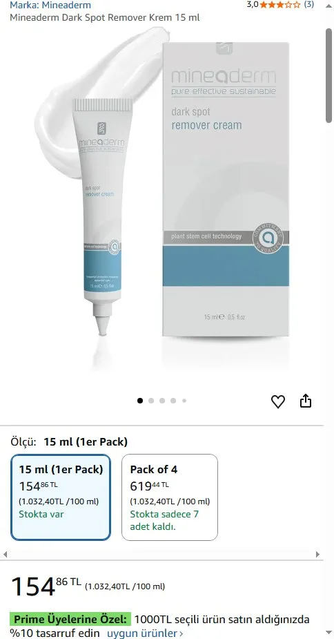 Mineaderm Dark Spot Remover Krem 15 ml