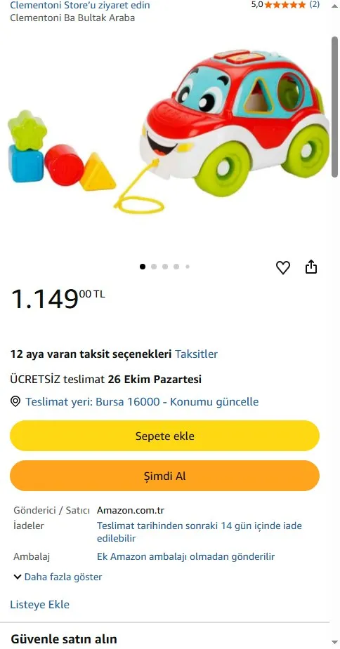 Clementoni Ba Bultak Araba