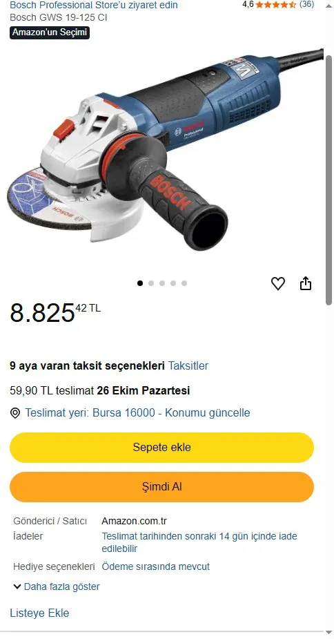 Bosch GWS 19-125 CI