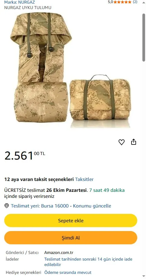 NURGAZ UYKU TULUMU