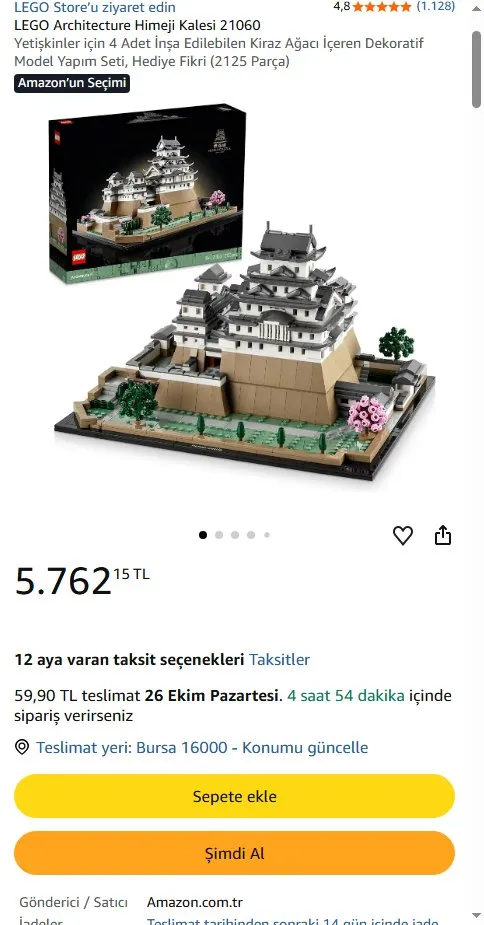 LEGO Architecture Himeji Kalesi 21060