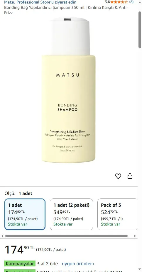 Bonding Bağ Yapılandırıcı Şampuan 350 ml | Kırılma Karşıtı & Anti-Frizz