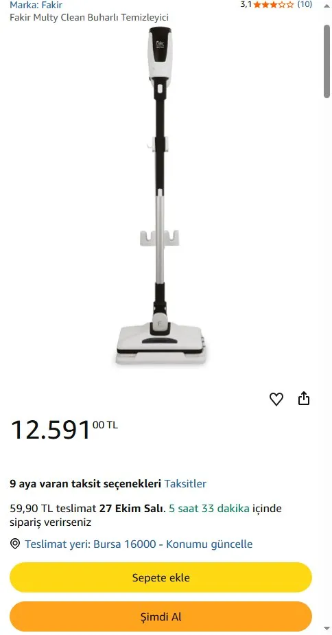 Fakir Multy Clean Buharlı Temizleyici
