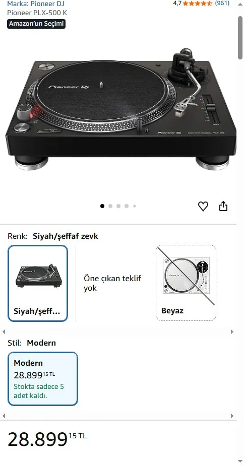 Pioneer PLX-500 K
