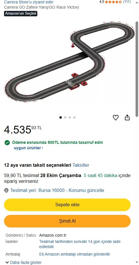 Carrera GO Zafere Yarış/GO Race Victory