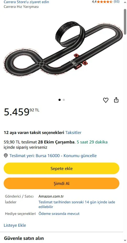 Carrera Hız Yarışması