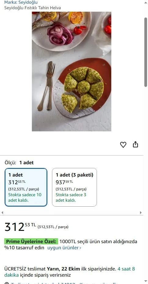 Seyidoğlu Fıstıklı Tahin Helva