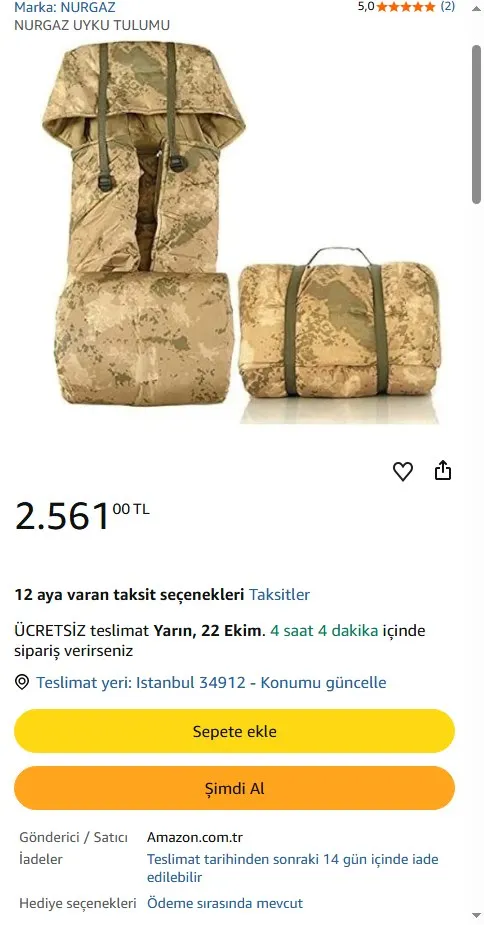 NURGAZ UYKU TULUMU