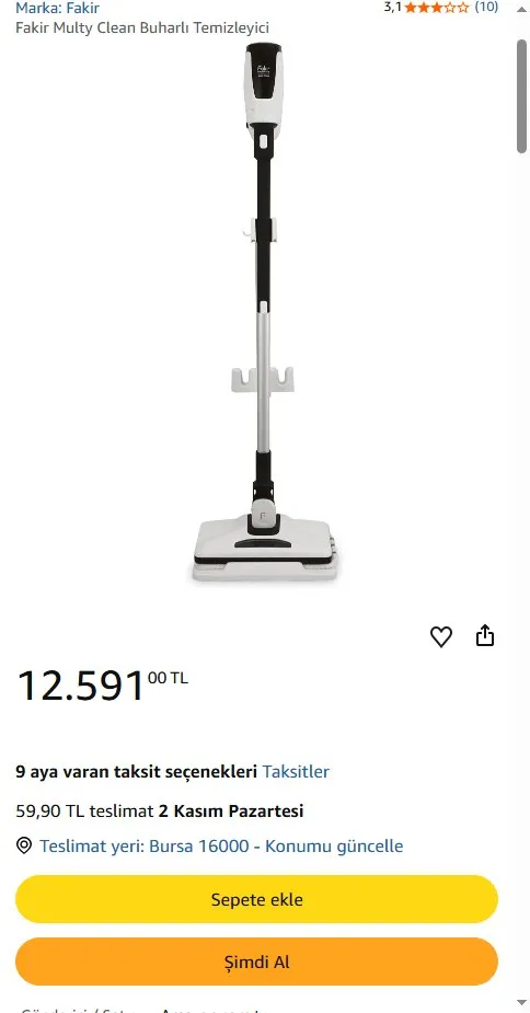 Fakir Multy Clean Buharlı Temizleyici