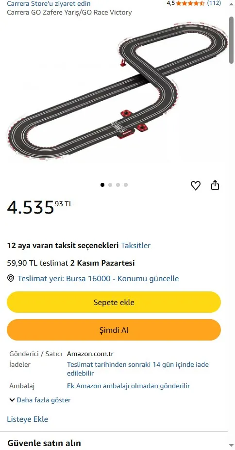 Carrera GO Zafere Yarış/GO Race Victory