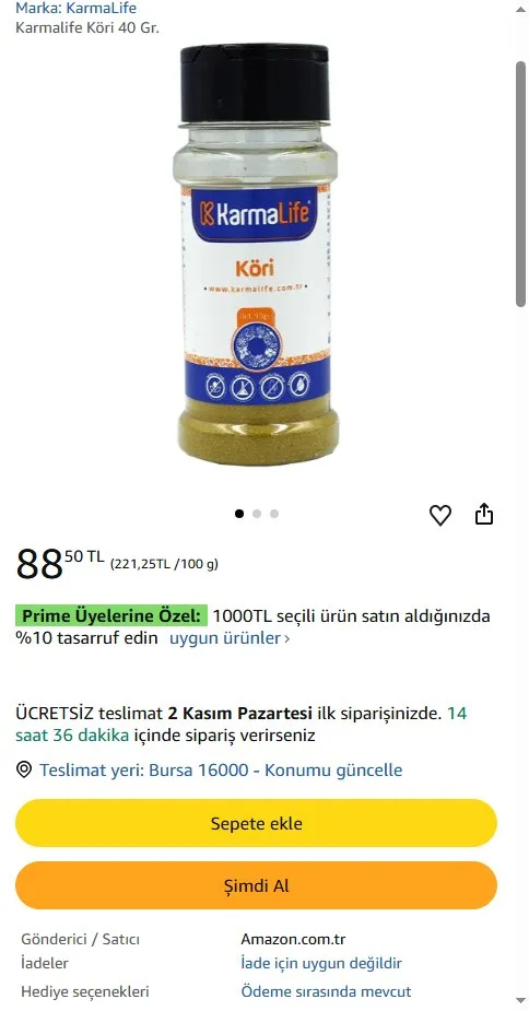 Karmalife Köri 40 Gr.