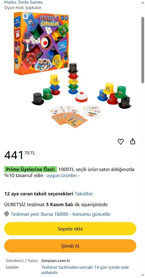 Oyun Hızlı Şapkalar