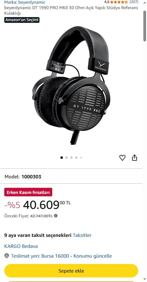 beyerdynamic DT 1990 PRO MKII 30 Ohm Açık Yapılı Stüdyo Referans Kulaklığı