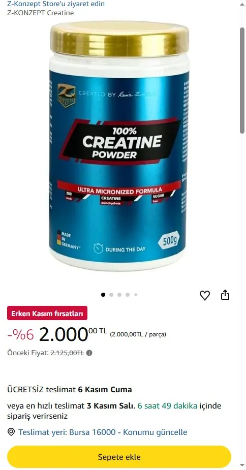 Z-KONZEPT Creatine