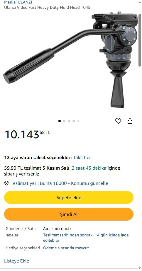Ulanzi Video Fast Heavy Duty Fluid Head T045