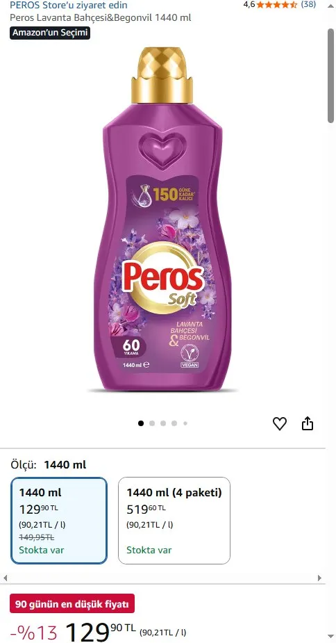 Peros Lavanta Bahçesi&Begonvil 1440 ml