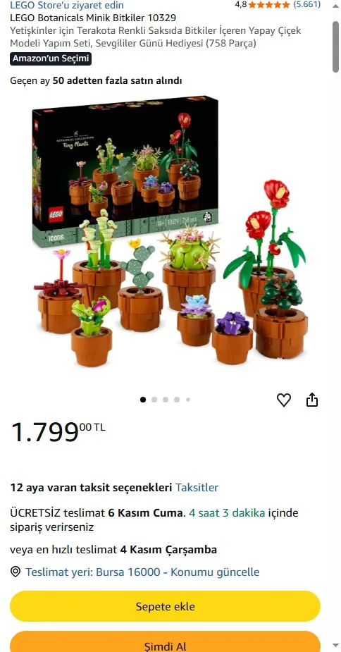 LEGO Botanicals Minik Bitkiler 10329