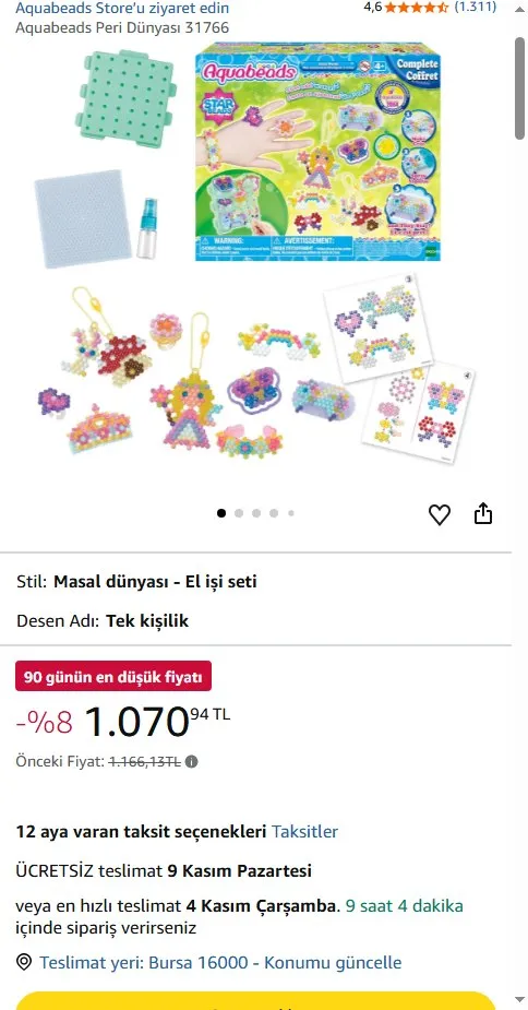 Aquabeads Peri Dünyası 31766