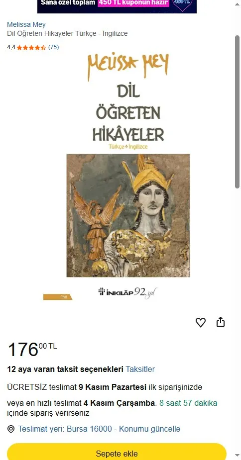 Dil Öğreten Hikayeler Türkçe - İngilizce