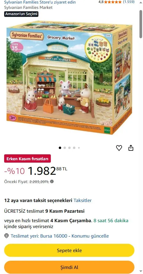 Sylvanian Families Market