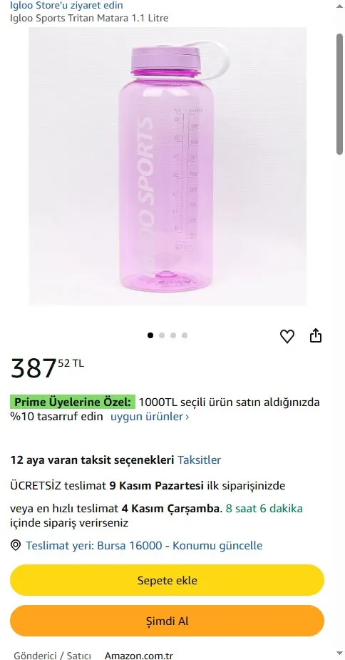 Igloo Sports Tritan Matara 1.1 Litre