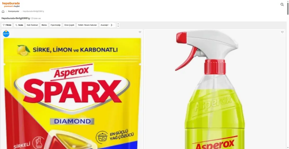 🔥 Asperox Sparx Diamond Plus Bulaşık Makinesi Kapsülü 40’lı