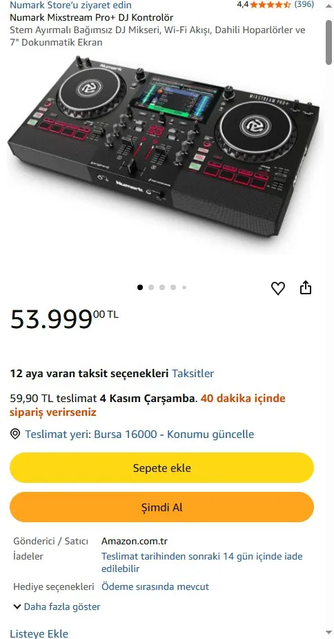 Numark Mixstream Pro+ DJ Kontrolör