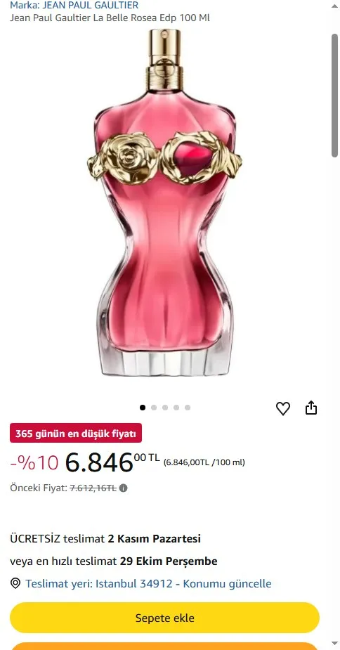 Jean Paul Gaultier La Belle Rosea Edp 100 Ml