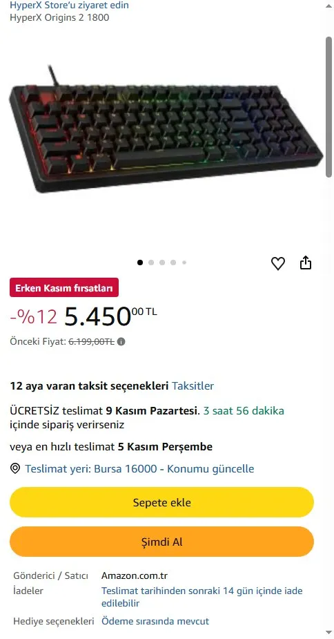 HyperX Origins 2 1800