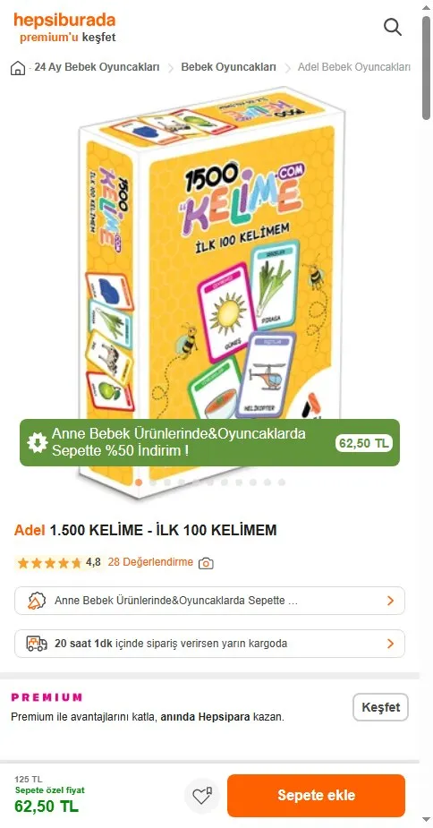 Adel 1.500 KELİME - İLK 100 KELİMEM