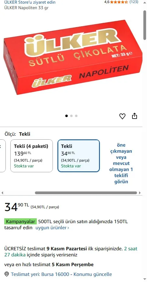 ÜLKER Napoliten 33 gr