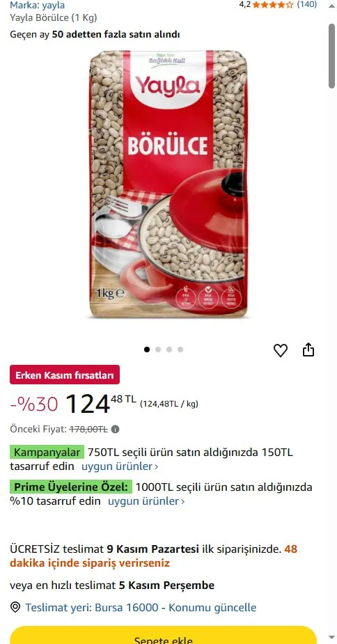 Yayla Börülce (1 Kg)