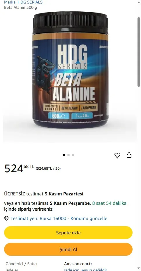 Beta Alanin 500 g