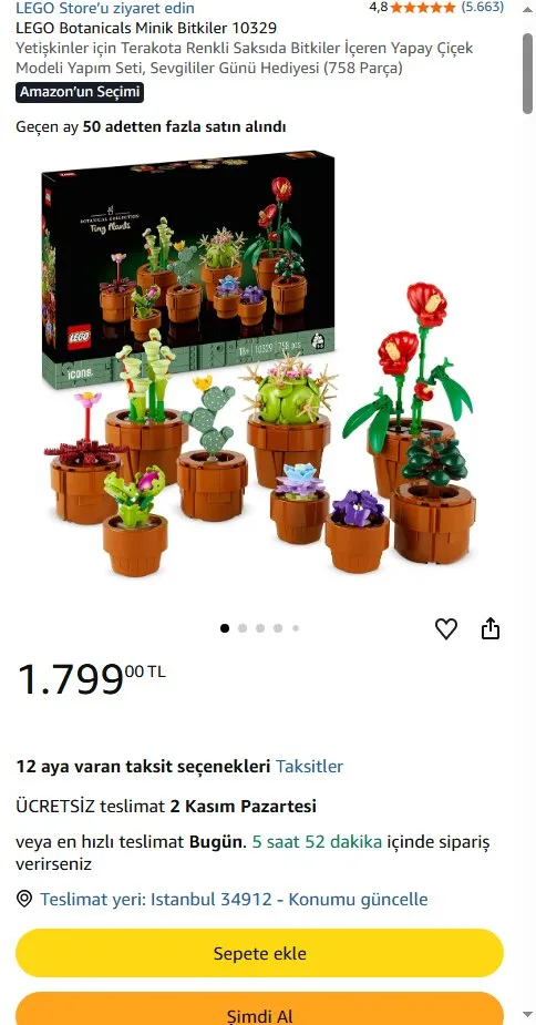 LEGO Botanicals Minik Bitkiler 10329