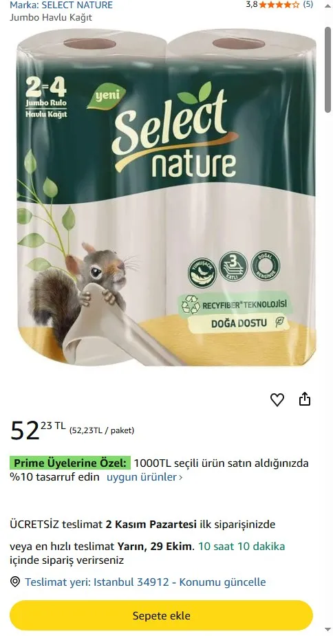 Jumbo Havlu Kağıt