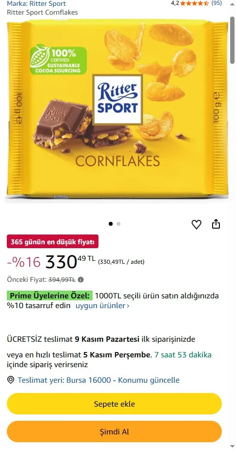 Ritter Sport Cornflakes