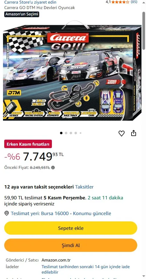 Carrera GO DTM Hız Devleri Oyuncak