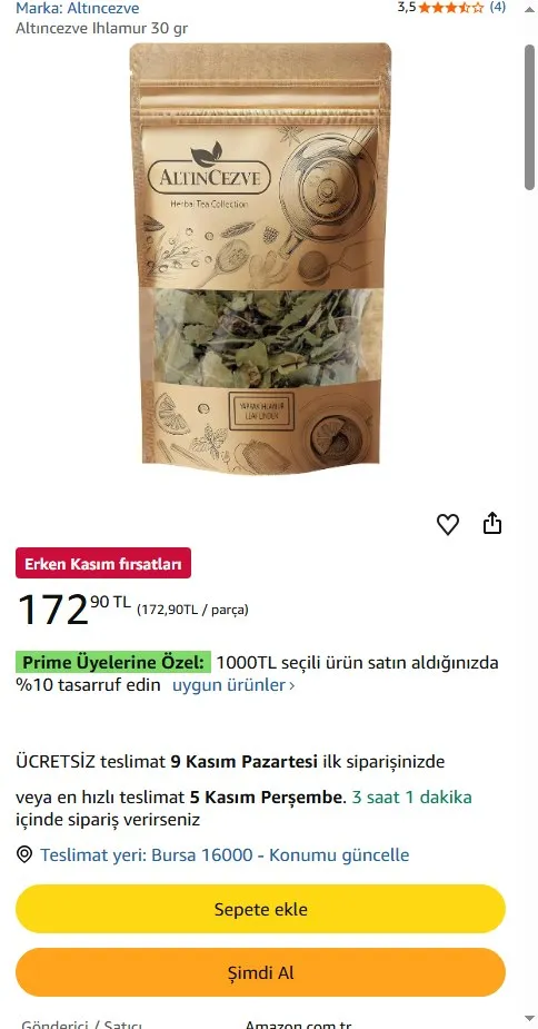 Altıncezve Ihlamur 30 gr