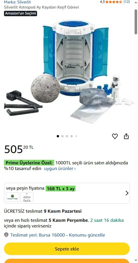 Silverlit Astropod Ay Kayaları Keşif Görevi