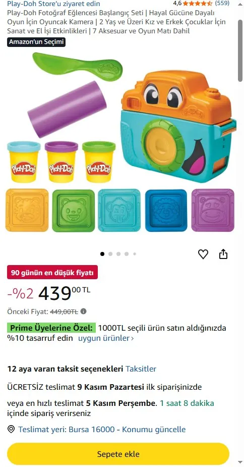 Play-Doh Fotoğraf Eğlencesi Başlangıç Seti | Hayal Gücüne Dayalı Oyun İçin Oyuncak Kamera | 2 Yaş ve Üzeri Kız ve Erkek Çocuklar İçin Sanat ve El İşi Etkinlikleri | 7 Aksesuar ve Oyun Matı Dahil