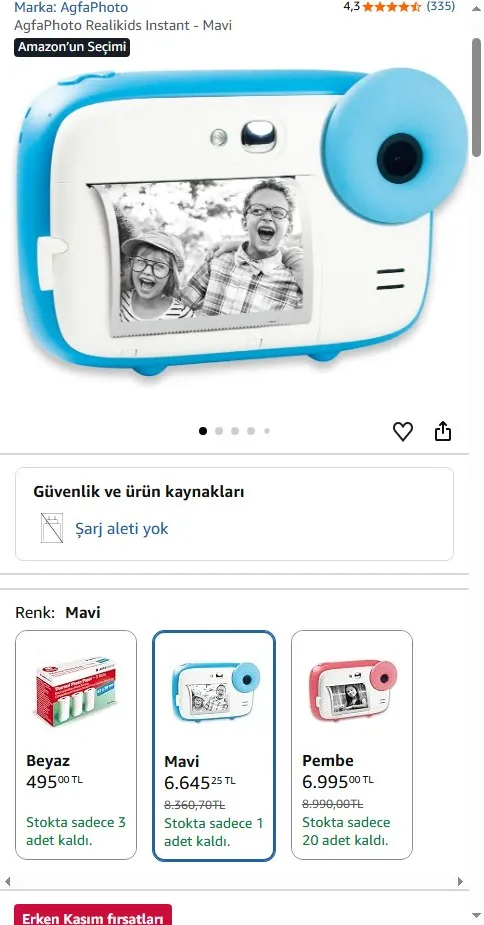 AgfaPhoto Realikids Instant - Mavi