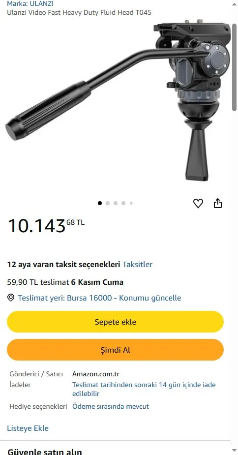 Ulanzi Video Fast Heavy Duty Fluid Head T045