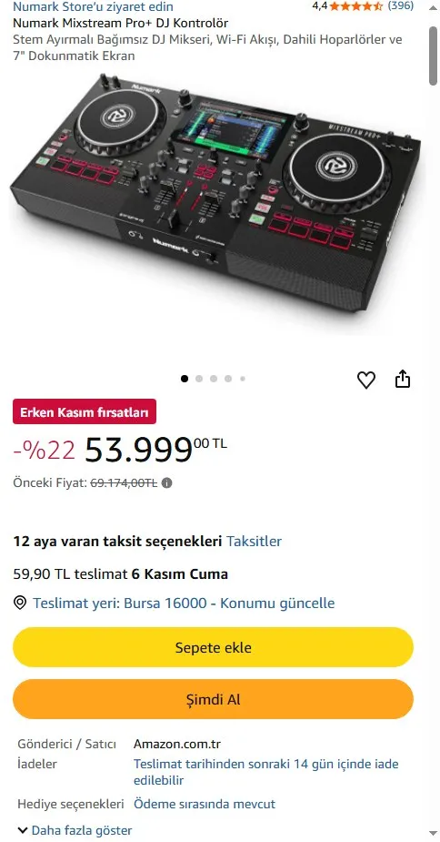 Numark Mixstream Pro+ DJ Kontrolör