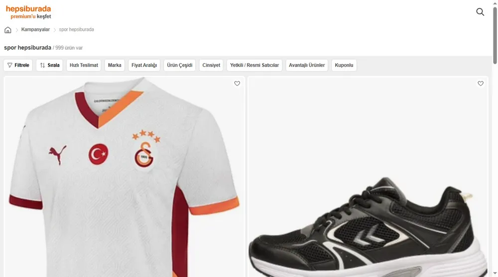 spor hepsiburada